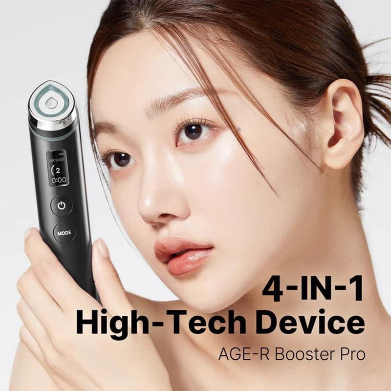 AGE-R Booster Pro - PINK (New) / Black ㅣKbeauty Viral Glass Glow Device for Glowy Glass Skin Facial Comfort