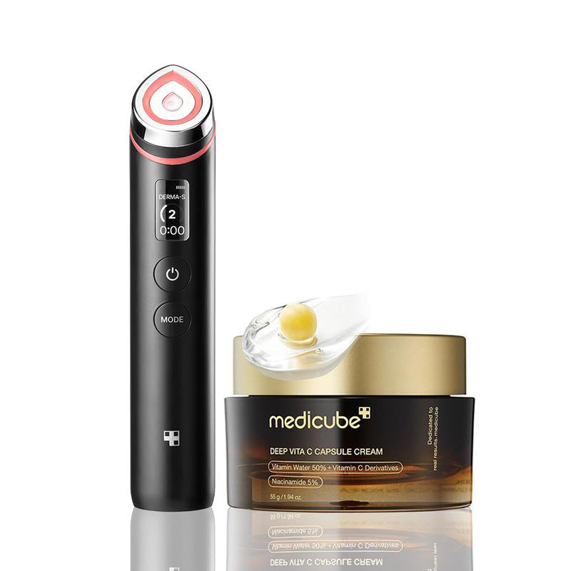 310M Celebrity Glass Skin DuoㅣKorea'S No.1 Glass Glow Device + Collagen Jelly Cream or Deep Vita C Cream