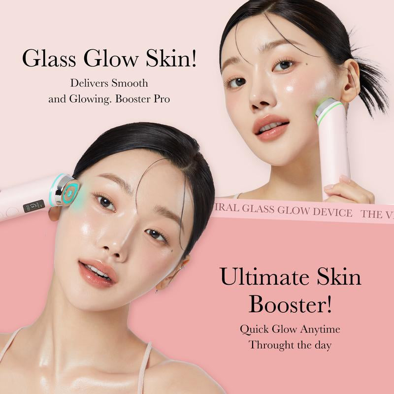 AGE-R Booster Pro - PINK (New) / Black ㅣKbeauty Viral Glass Glow Device for Glowy Glass Skin Facial Comfort