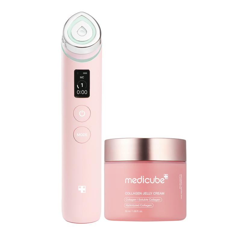 310M Celebrity Glass Skin DuoㅣKorea'S No.1 Glass Glow Device + Collagen Jelly Cream or Deep Vita C Cream