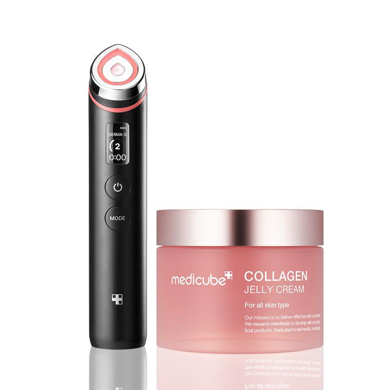 310M Celebrity Glass Skin DuoㅣKorea'S No.1 Glass Glow Device + Collagen Jelly Cream or Deep Vita C Cream