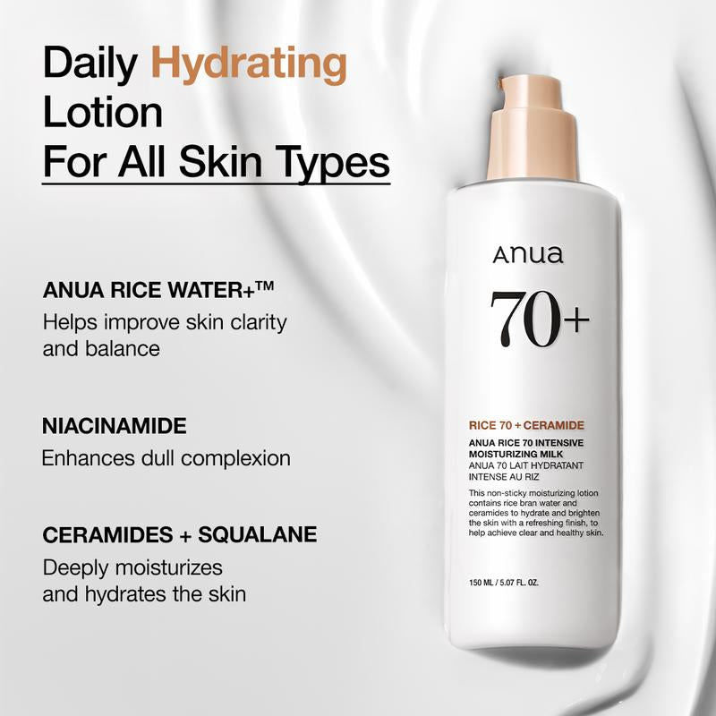 Korean Rice Deep Hydration Skincare | Facial Cleanser, Rice Extract Toner, Skin Repair Serum, Moisturizer, Korean Skin Care