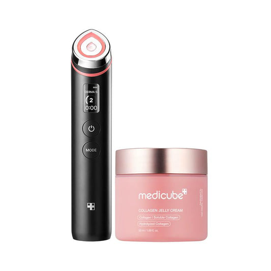 310M Celebrity Glass Skin DuoㅣKorea'S No.1 Glass Glow Device + Collagen Jelly Cream or Deep Vita C Cream
